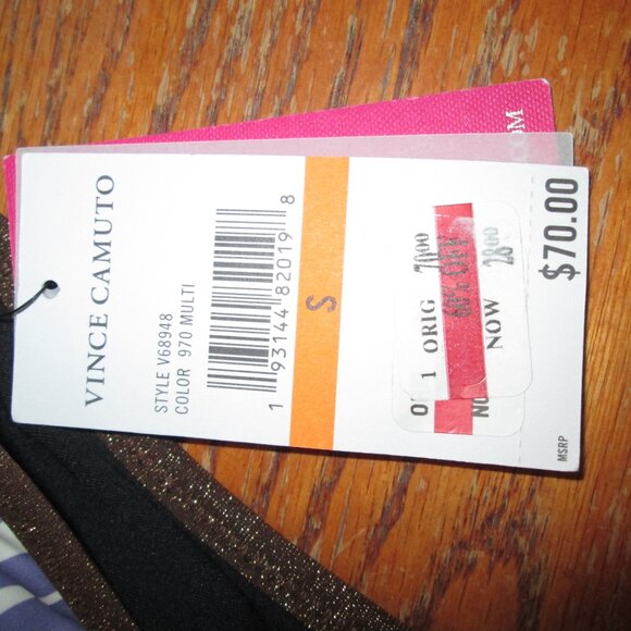 NWT Vince Camuto: Riviera Palm Reversible Bikini Bottom Sz S - Picture 5 of 8